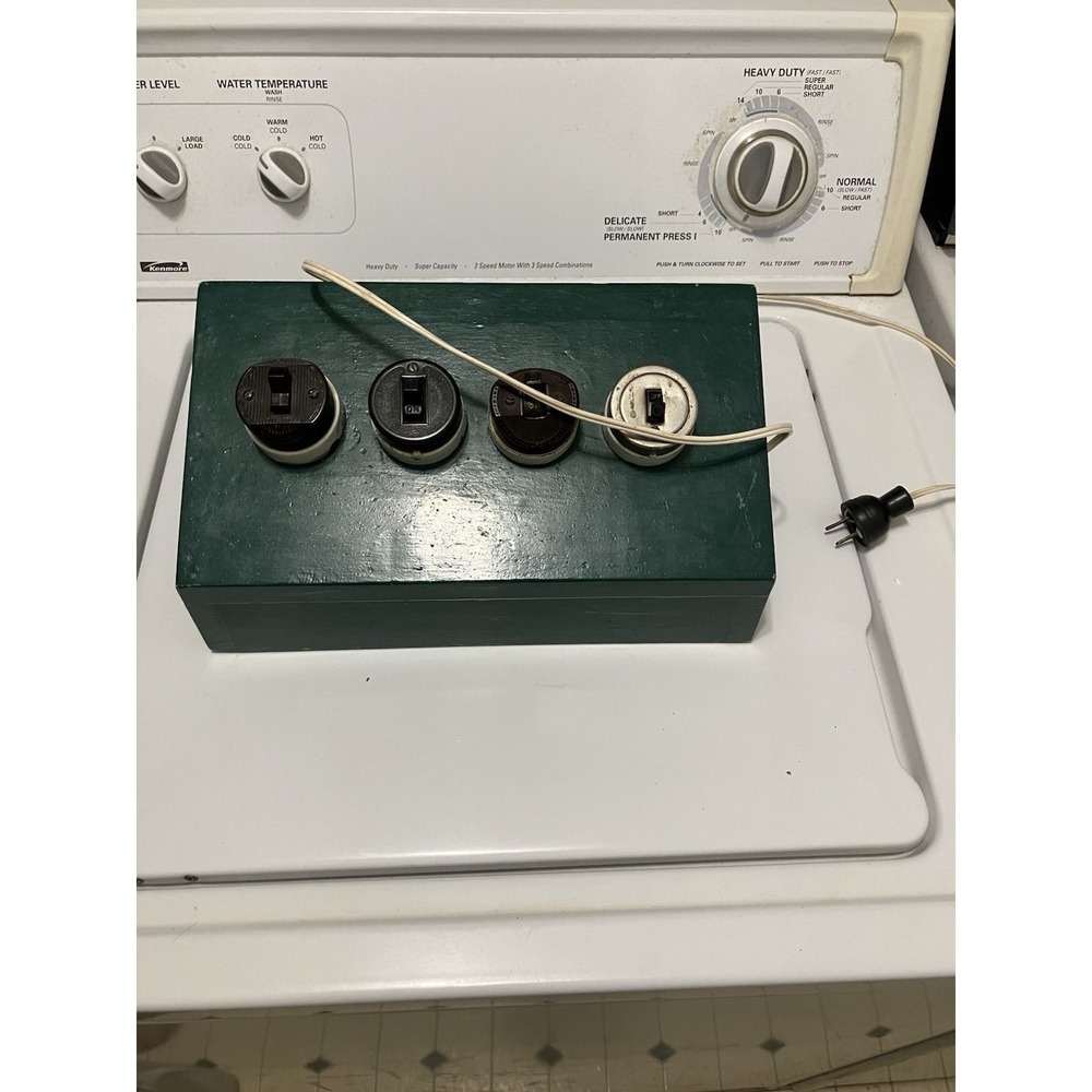 Vintage Electric Train Village Toggle On And Off Switches